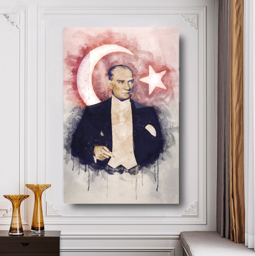 Atatürk Dikey Cam Tablo