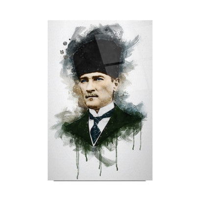 Atatürk Dikey Cam Tablo