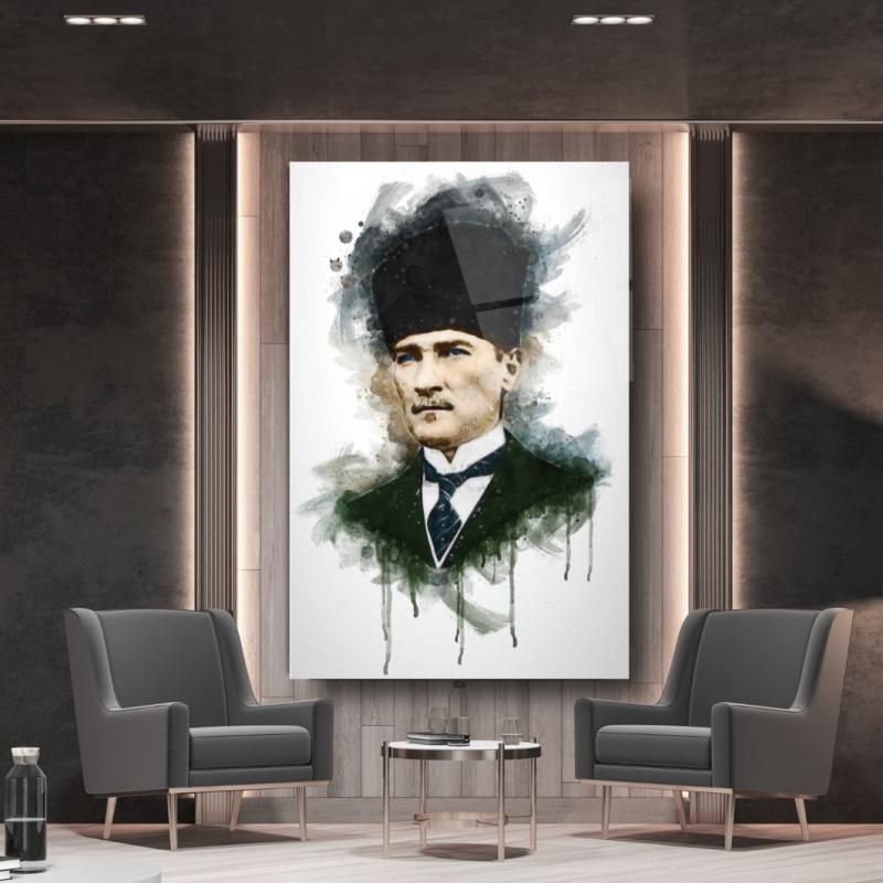 Atatürk Dikey Cam Tablo
