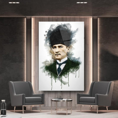 Atatürk Dikey Cam Tablo