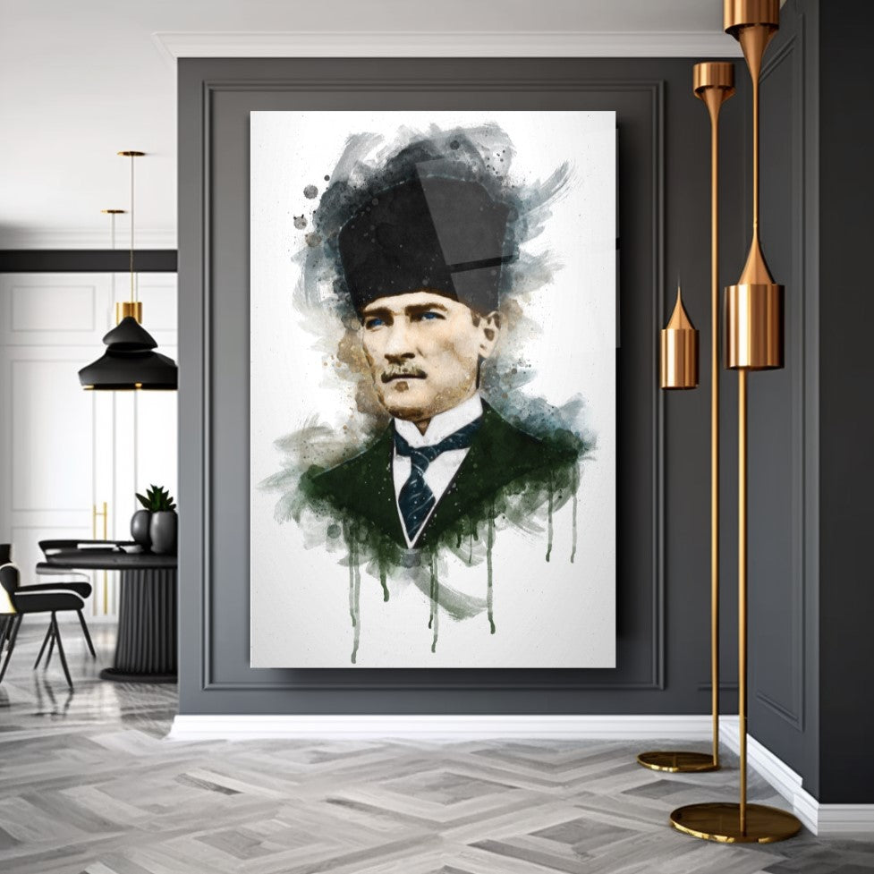 Atatürk Dikey Cam Tablo