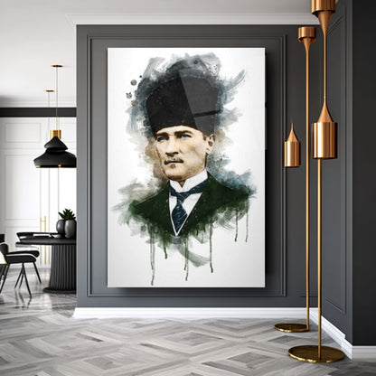 Atatürk Dikey Cam Tablo