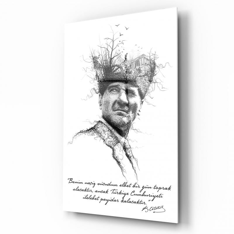 Atatürk Dikey Cam Tablo