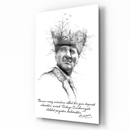 Atatürk Dikey Cam Tablo