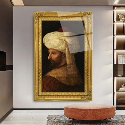 Fatih Sultan Mehmet Dikey Cam Tablo