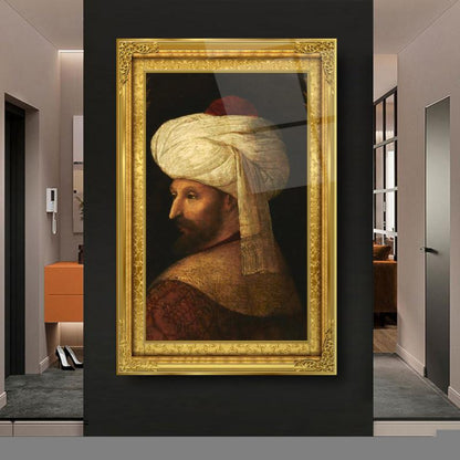 Fatih Sultan Mehmet Dikey Cam Tablo