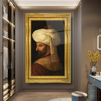 Fatih Sultan Mehmet Dikey Cam Tablo