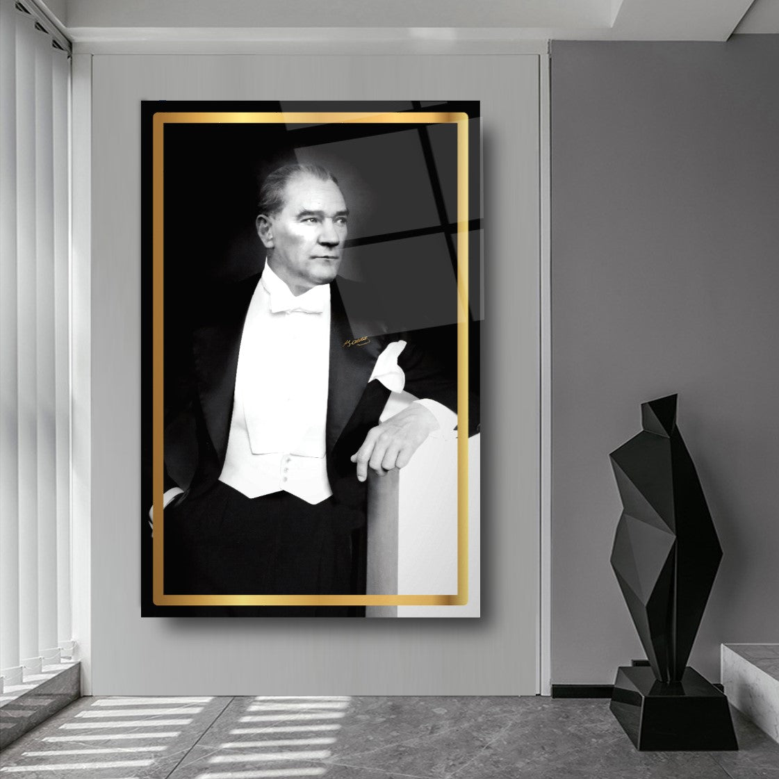 Atatürk Dikey Cam Tablo