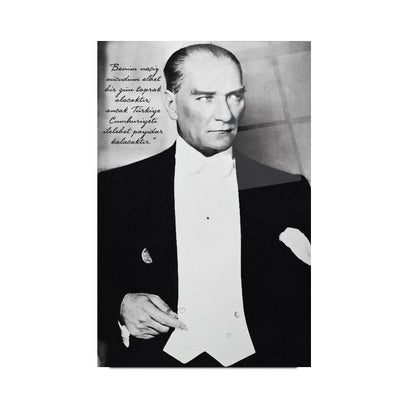 Atatürk Dikey Cam Tablo