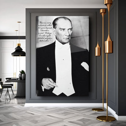 Atatürk Dikey Cam Tablo