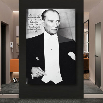 Atatürk Dikey Cam Tablo