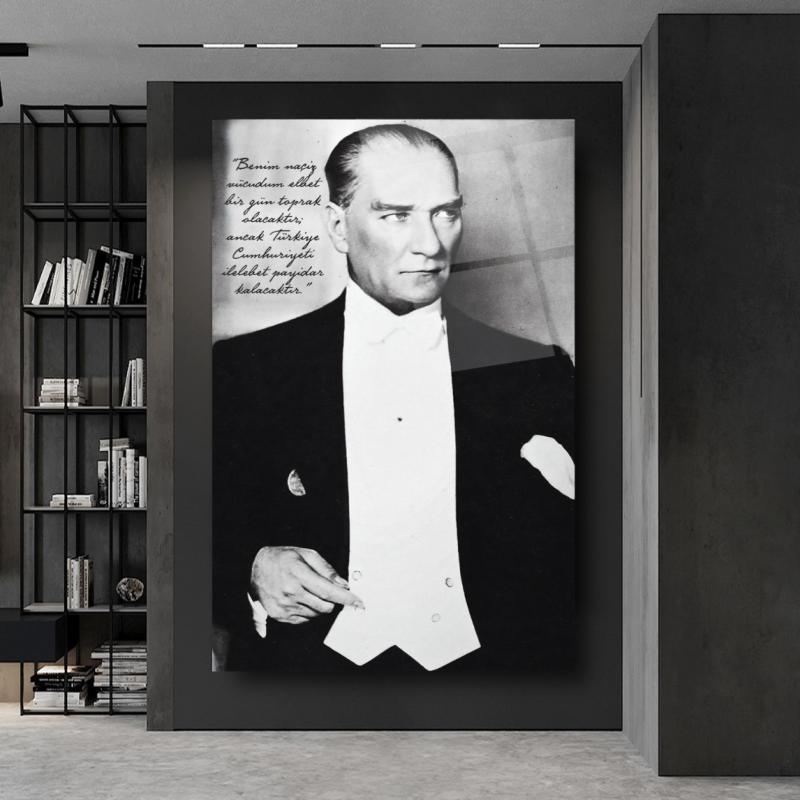 Atatürk Dikey Cam Tablo