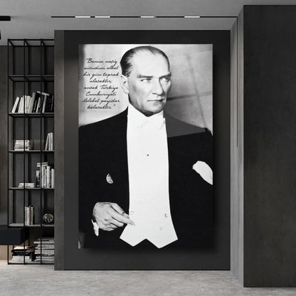Atatürk Dikey Cam Tablo