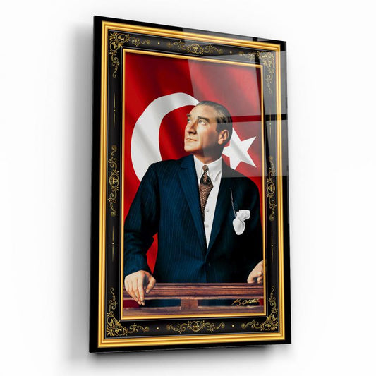 Atatürk Dikey Cam Tablo