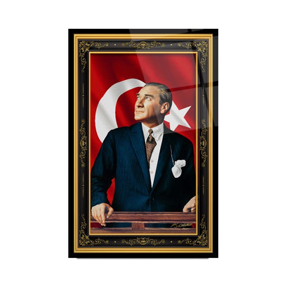 Atatürk Dikey Cam Tablo