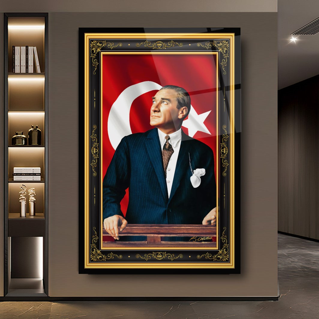 Atatürk Dikey Cam Tablo
