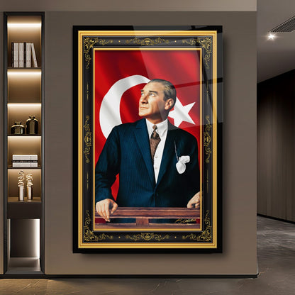 Atatürk Dikey Cam Tablo