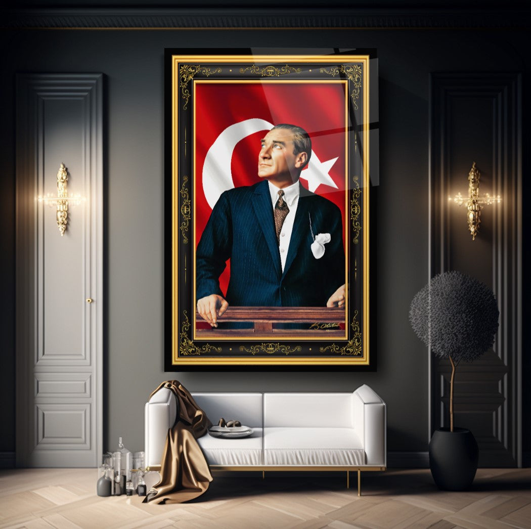 Atatürk Dikey Cam Tablo