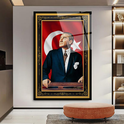 Atatürk Dikey Cam Tablo