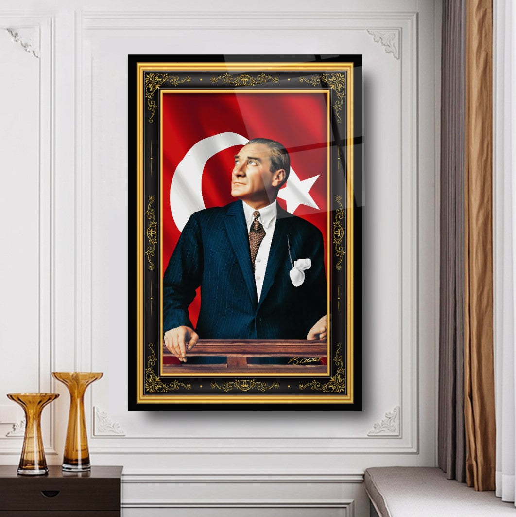 Atatürk Dikey Cam Tablo