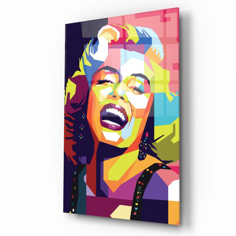 Marilyn Monroe Dikey Cam Tablo