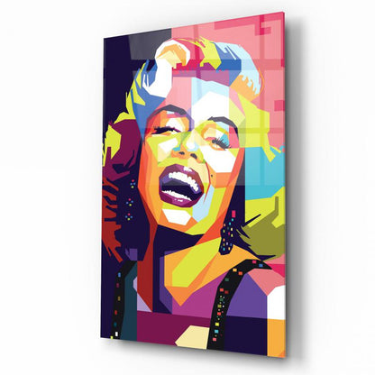 Marilyn Monroe Dikey Cam Tablo