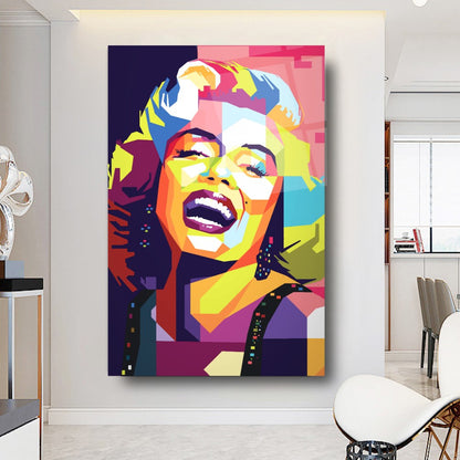 Marilyn Monroe Dikey Cam Tablo