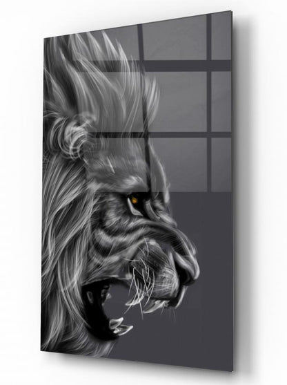Aslan Dikey Cam Tablo