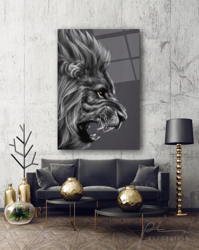 Aslan Dikey Cam Tablo