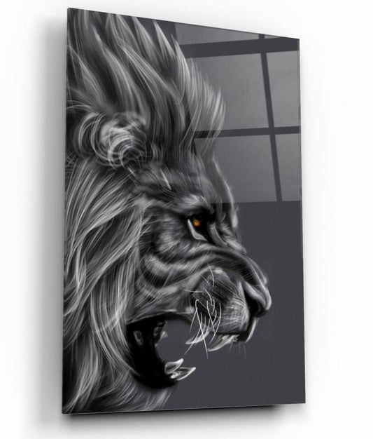 Aslan Dikey Cam Tablo