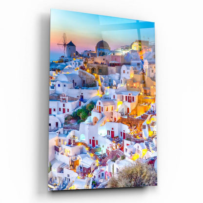 Santorini Dikey Cam Tablo