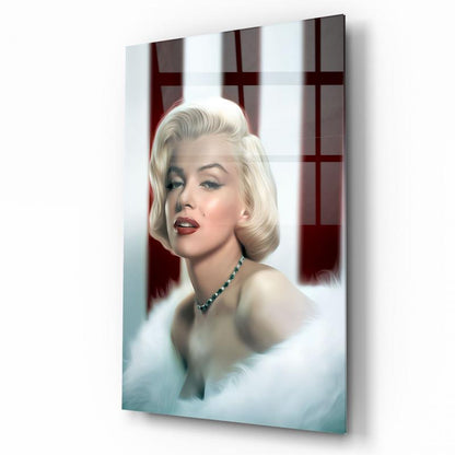 Marilyn Monroe Dikey Cam Tablo