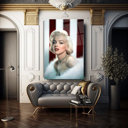 Marilyn Monroe Dikey Cam Tablo