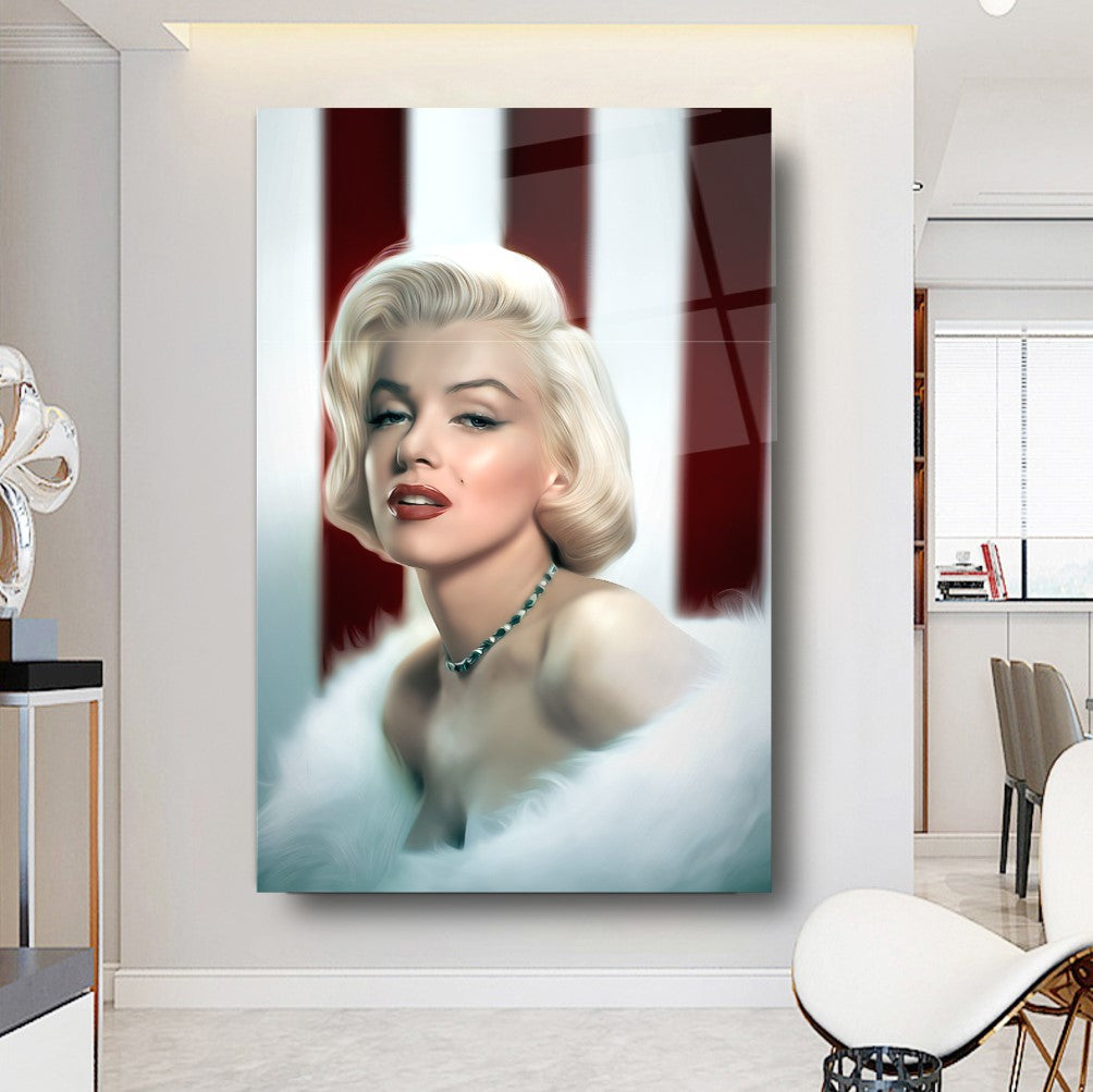Marilyn Monroe Dikey Cam Tablo