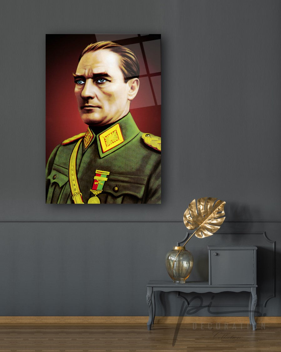 Atatürk Dikey Cam Tablo