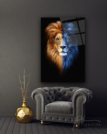 Aslan Dikey Cam Tablo