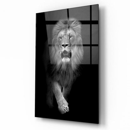 Aslan Dikey Cam Tablo