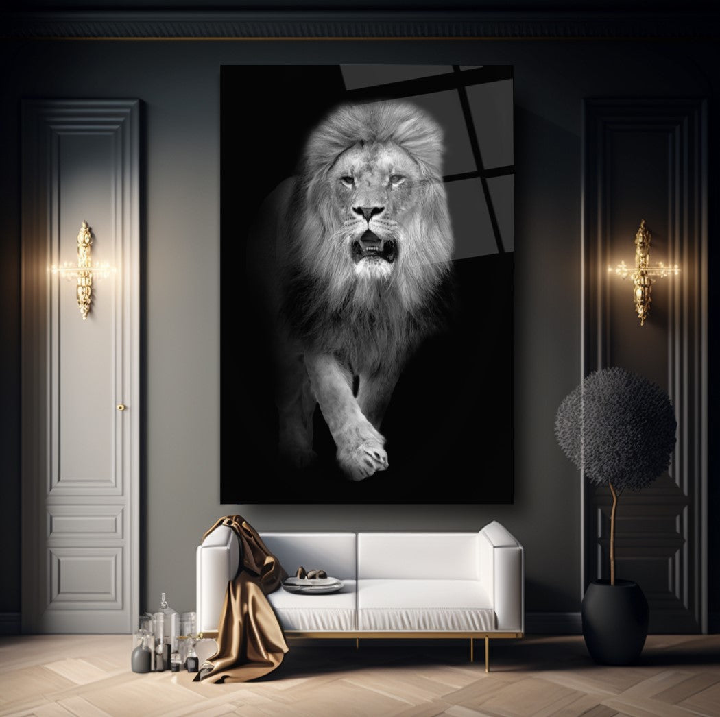 Aslan Dikey Cam Tablo
