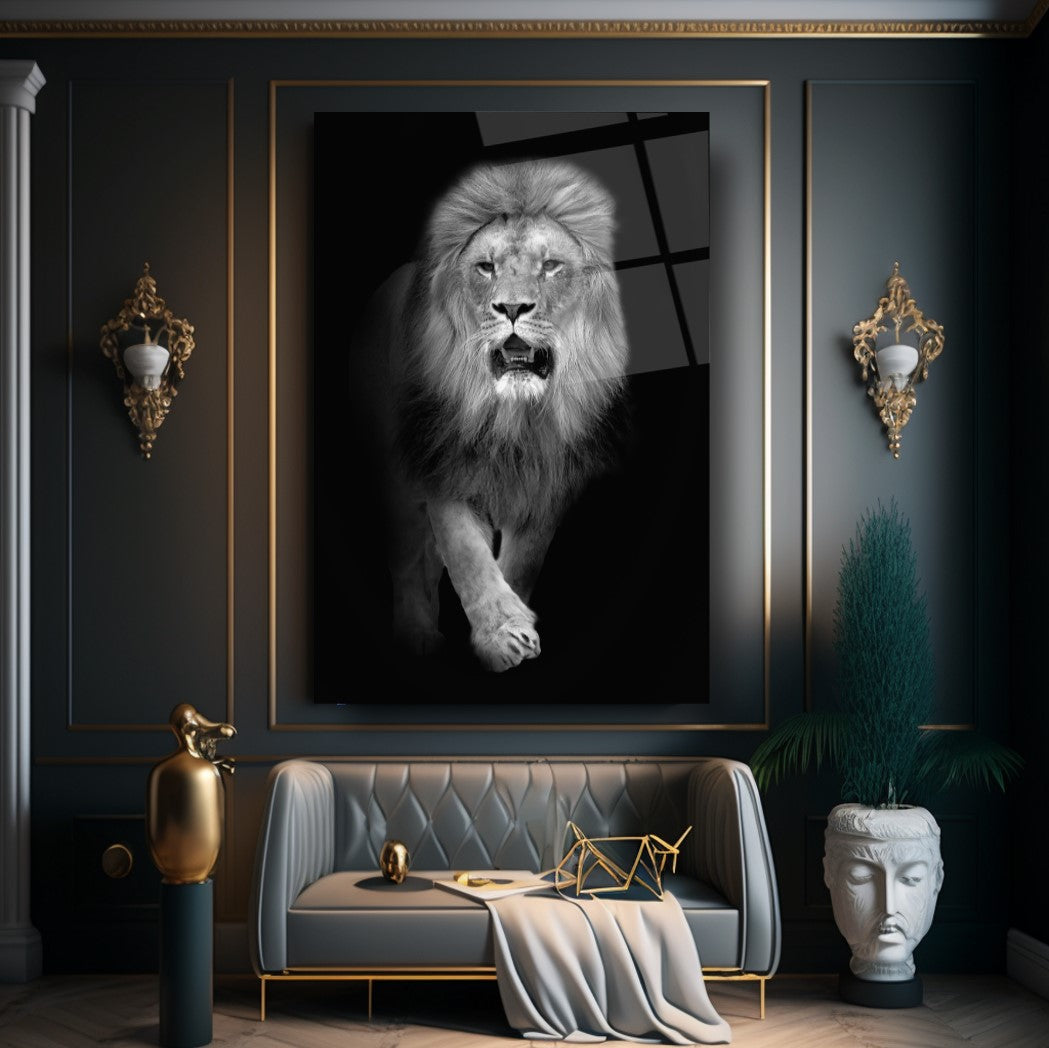 Aslan Dikey Cam Tablo