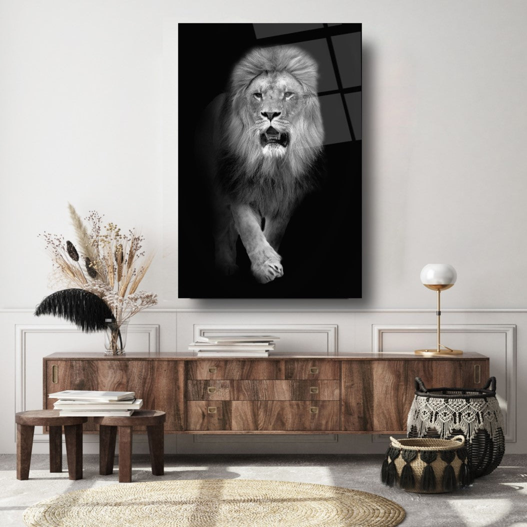 Aslan Dikey Cam Tablo