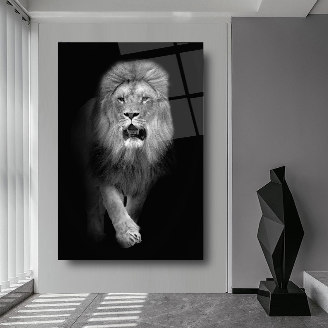 Aslan Dikey Cam Tablo