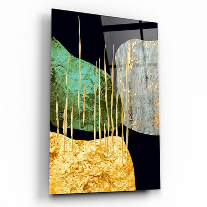 Gold Desenler Dikey Cam Tablo