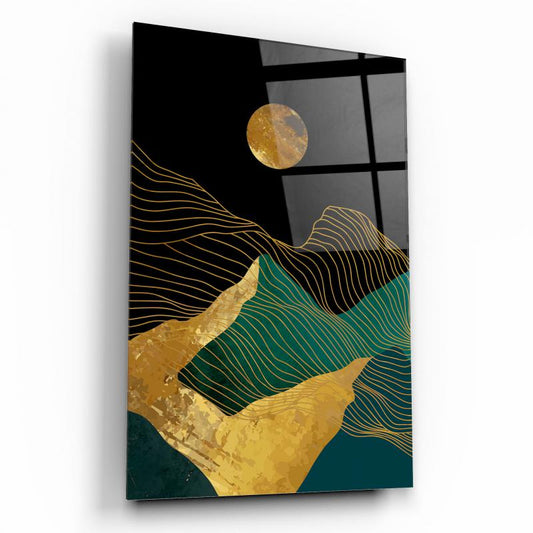 Gold Desenler Dikey Cam Tablo