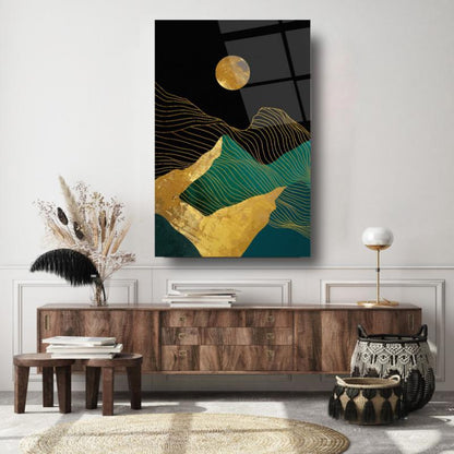 Gold Desenler Dikey Cam Tablo
