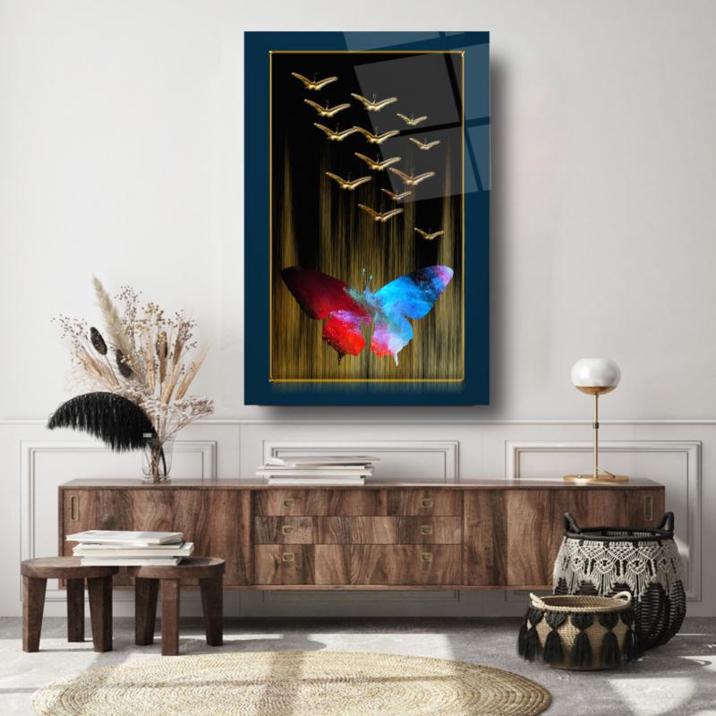 Kelebek Dikey Cam Tablo
