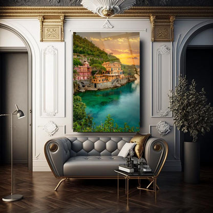 Manzara Dikey Cam Tablo