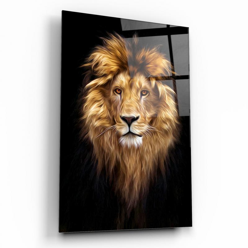 Aslan Dikey Cam Tablo