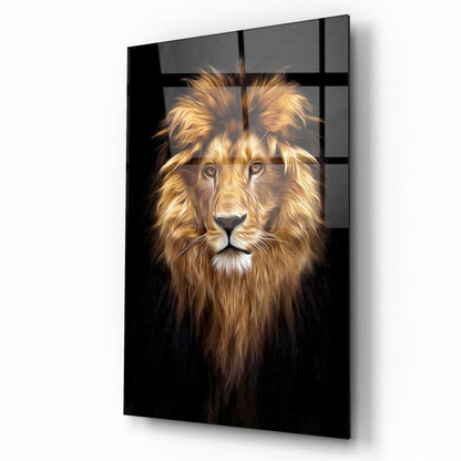 Aslan Dikey Cam Tablo