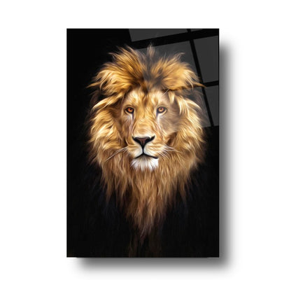 Aslan Dikey Cam Tablo
