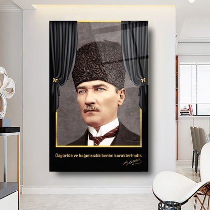 Atatürk Dikey Cam Tablo
